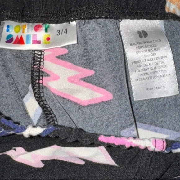 Dot Dot Smile Kids Lightning Bolt Shorts - Black - Picture 5 of 5